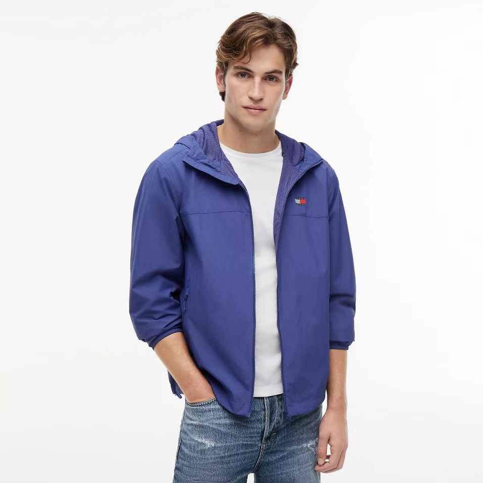 Tommy Jeans Chicago Packable Jack Blauw