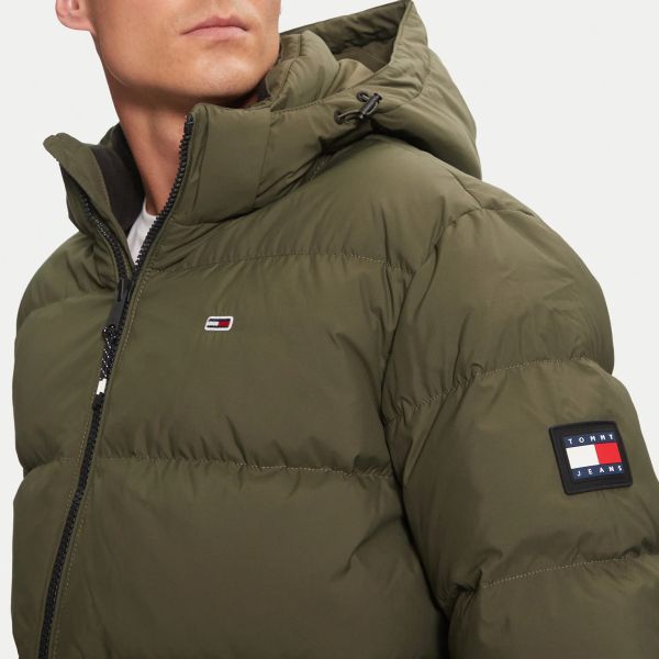 Tommy Jeans Essential Down Puffer Donker Groen