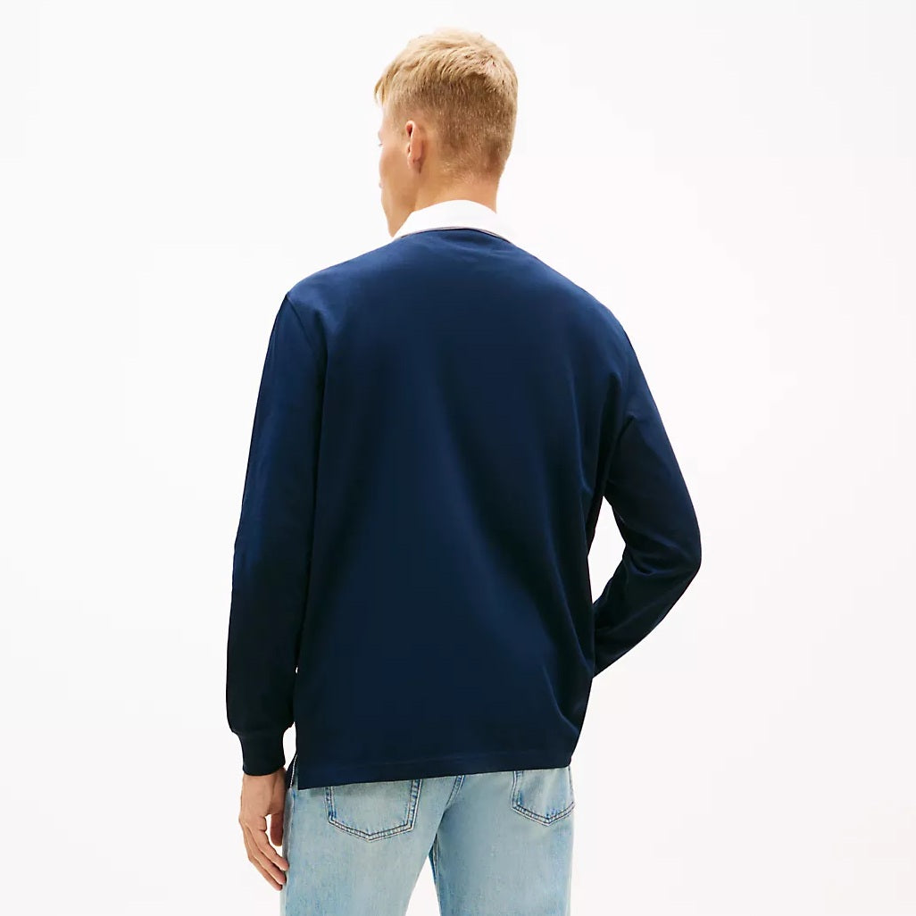 Tommy Jeans Essential Rugby Longsleeve Polo Navy