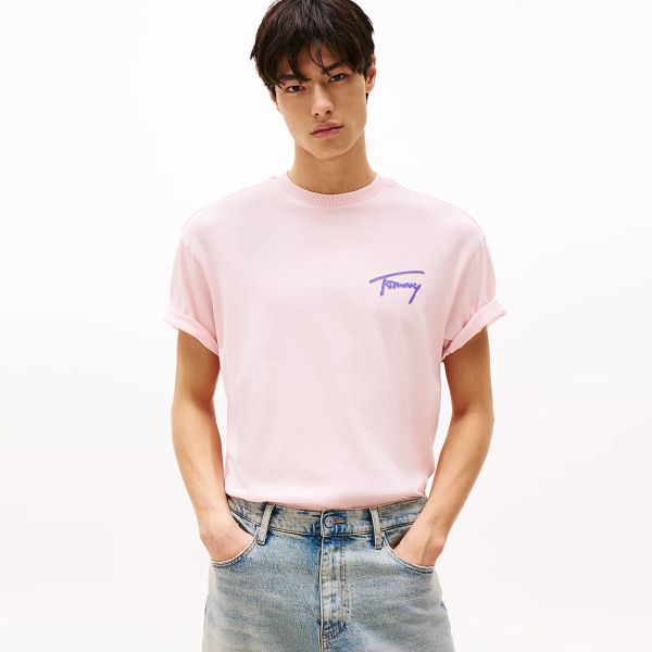 Tommy Jeans Faded Graphic T-shirt Roze