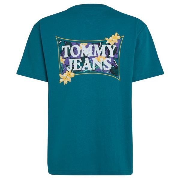 Tommy Jeans Flower Power T-shirt Donker Blauw