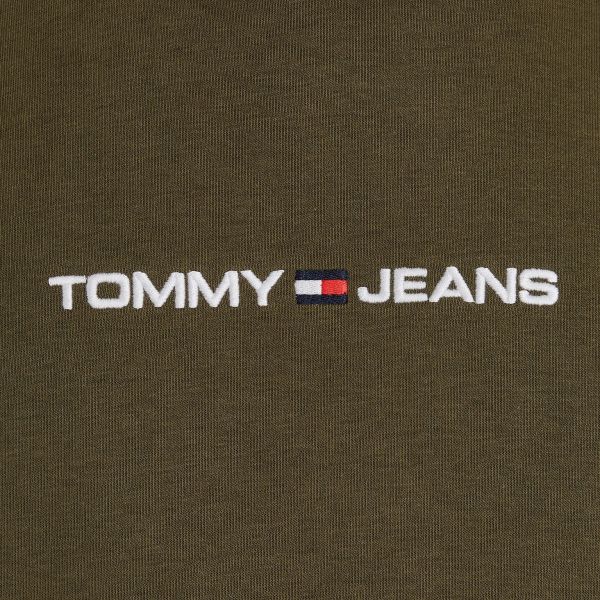Tommy Jeans Linear Hoodie Donker Groen