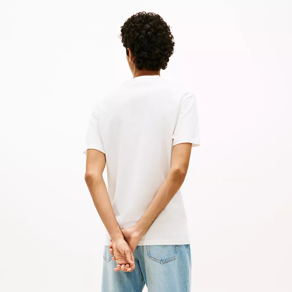 Tommy Jeans Linear Logo T-shirt Wit