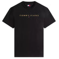 Tommy Jeans Linear Logo T-shirt Zwart