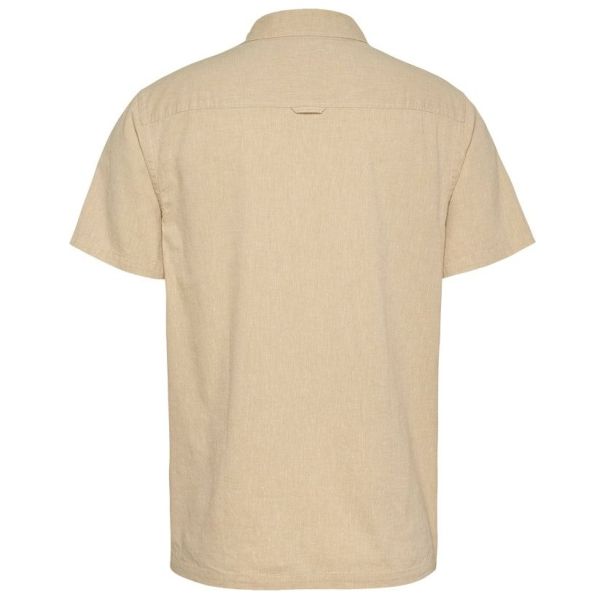 Tommy Jeans Linen Blend Camp Overhemd Beige