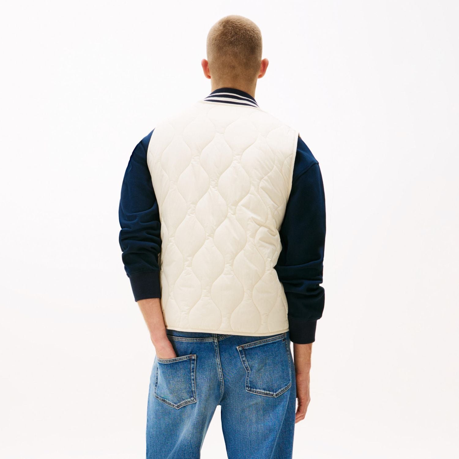 Tommy Jeans Quilted Vest Beige