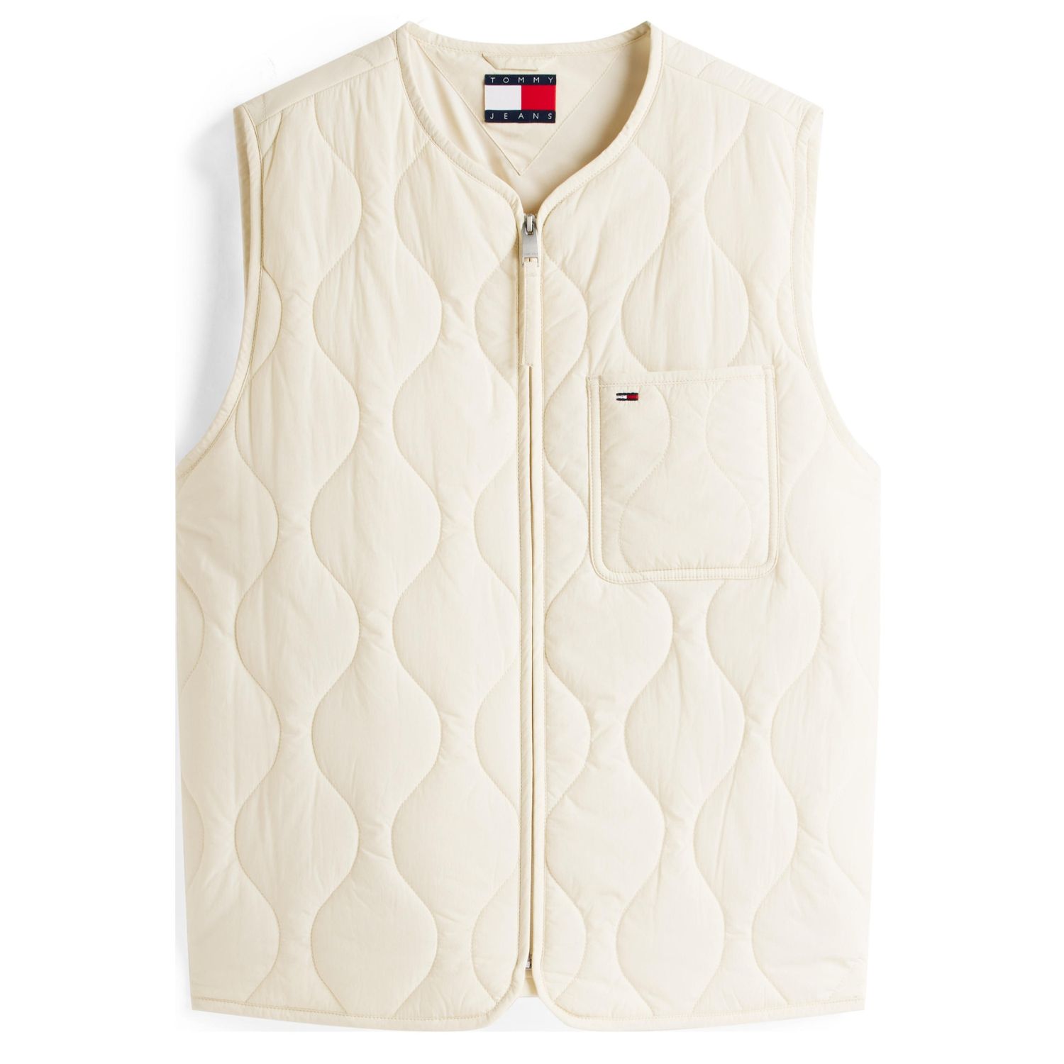 Tommy Jeans Quilted Vest Beige