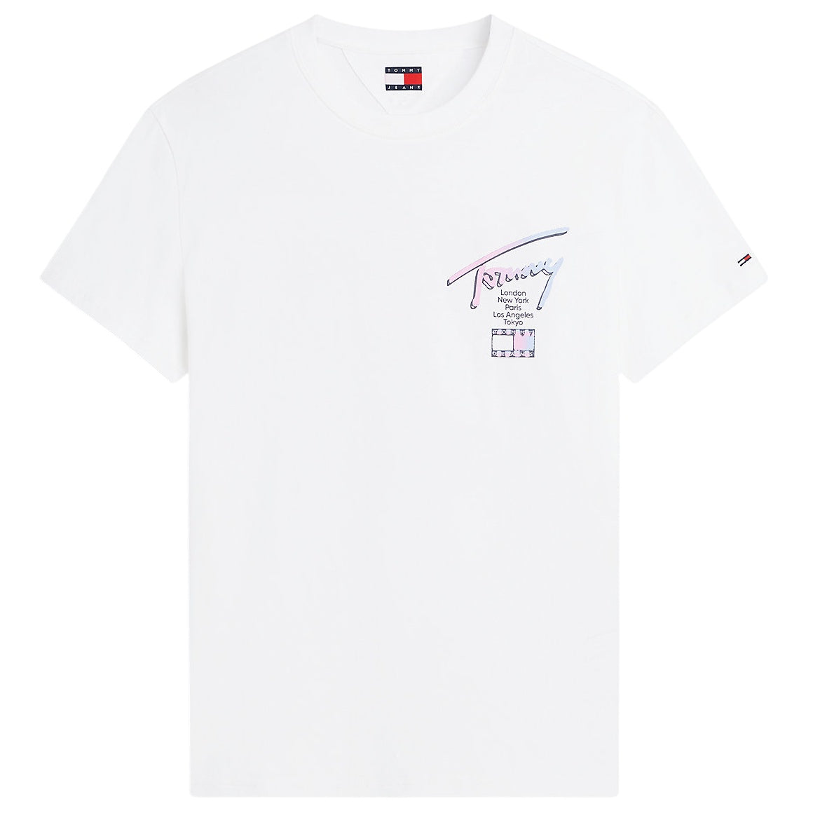 Tommy Jeans Regular City Sign T-shirt Wit