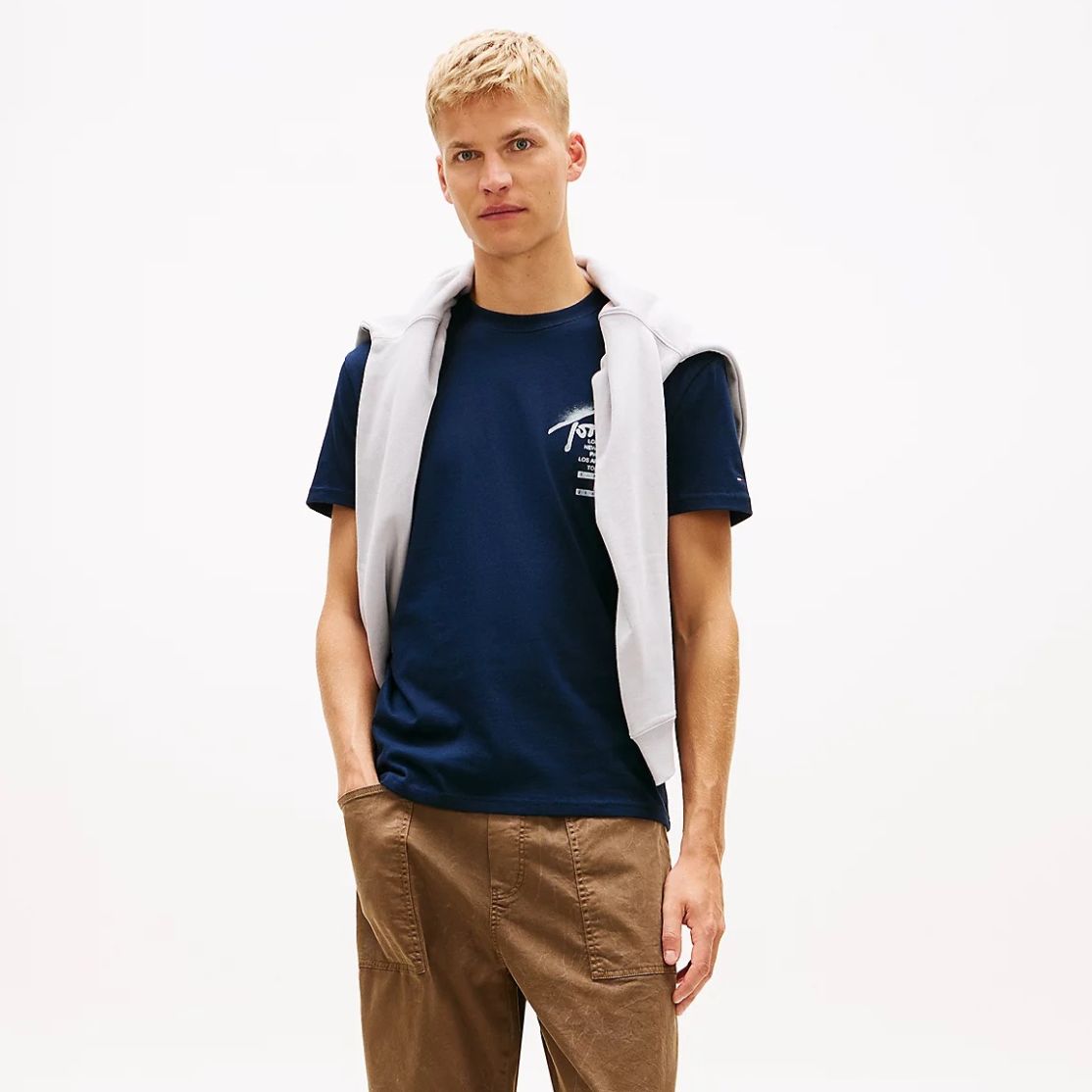 Tommy Jeans Regular City Sign T-shirt Navy