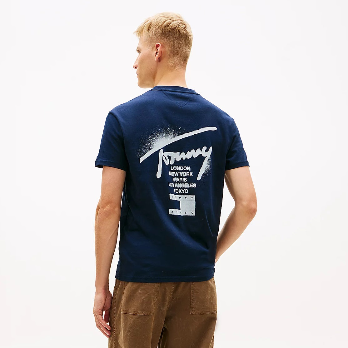Tommy Jeans Regular City Sign T-shirt Navy