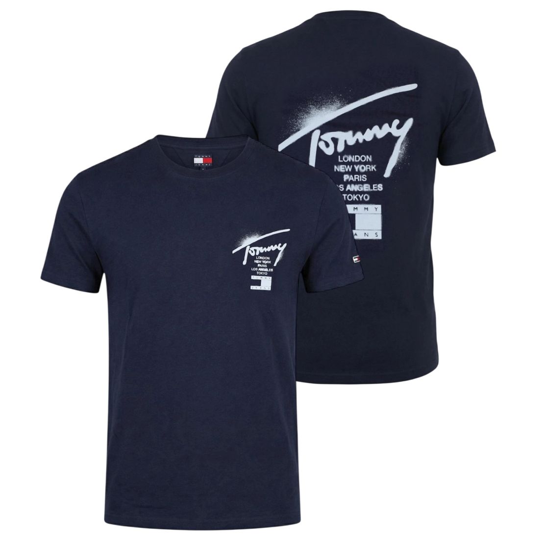 Tommy Jeans Regular City Sign T-shirt Navy