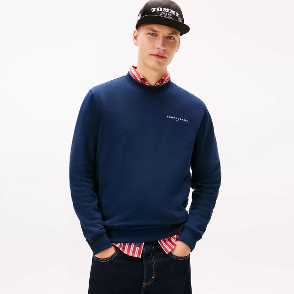 Tommy Jeans Regular Linear Sweater Navy