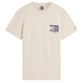 Tommy Jeans Regular Sign Flag T-shirt Beige