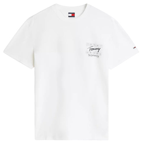 Tommy Jeans Regular Sign Flag T-shirt Wit