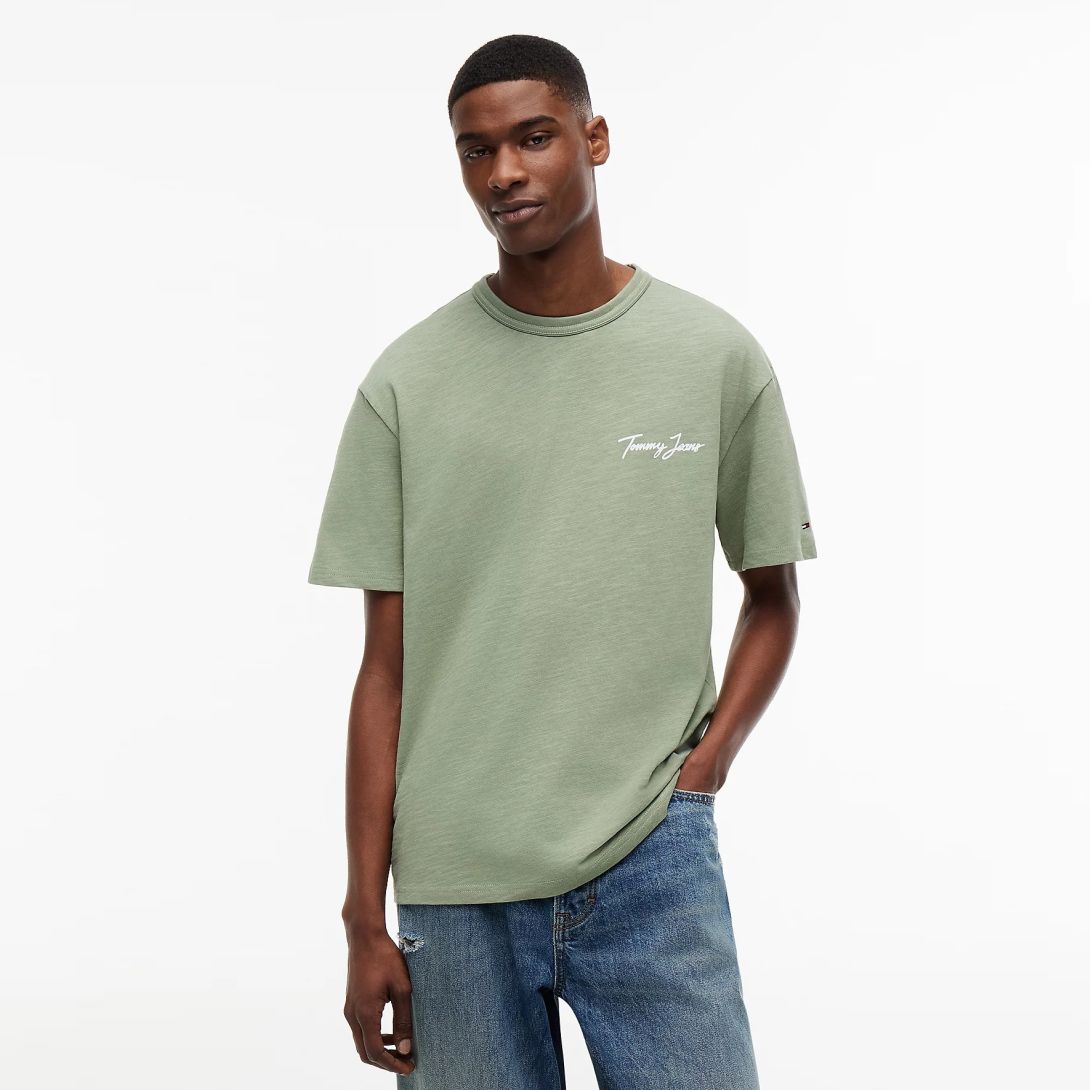 Tommy Jeans Relaxed Novelty T-shirt Groen