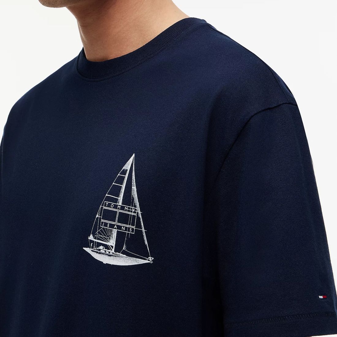 Tommy Jeans Relaxed Sailboat T-shirt Navy