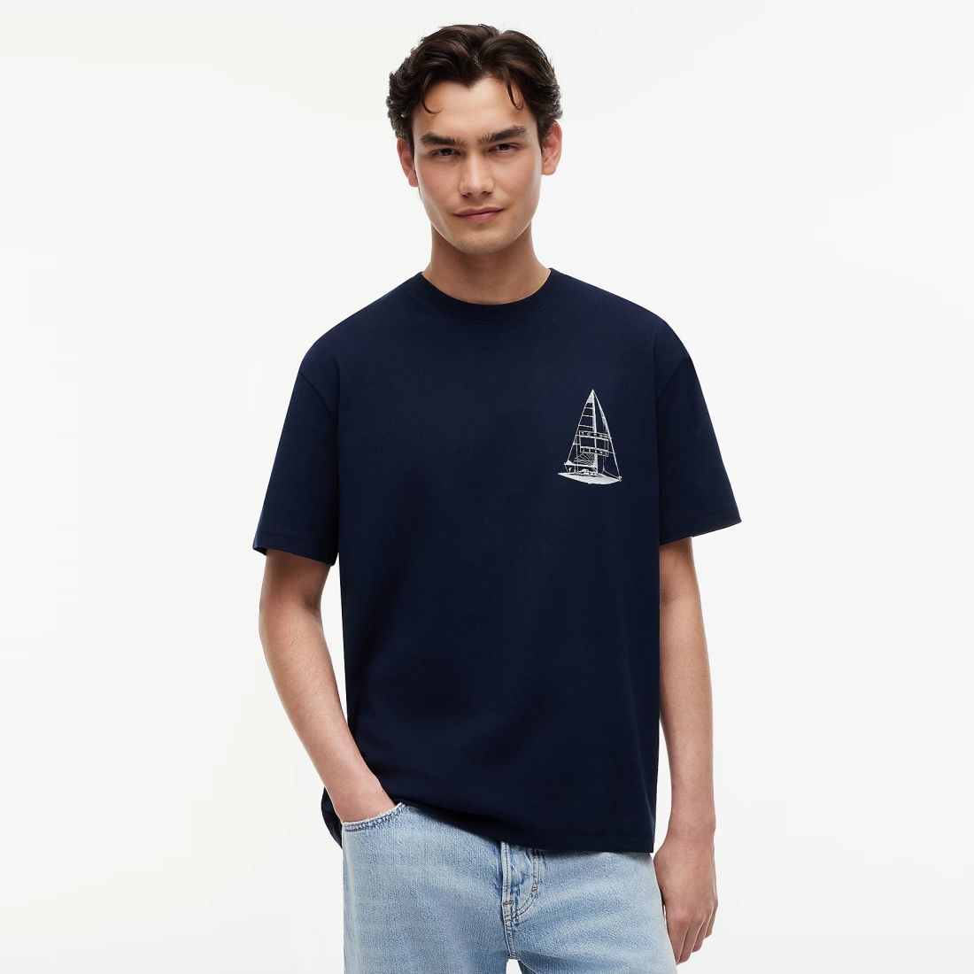 Tommy Jeans Relaxed Sailboat T-shirt Navy