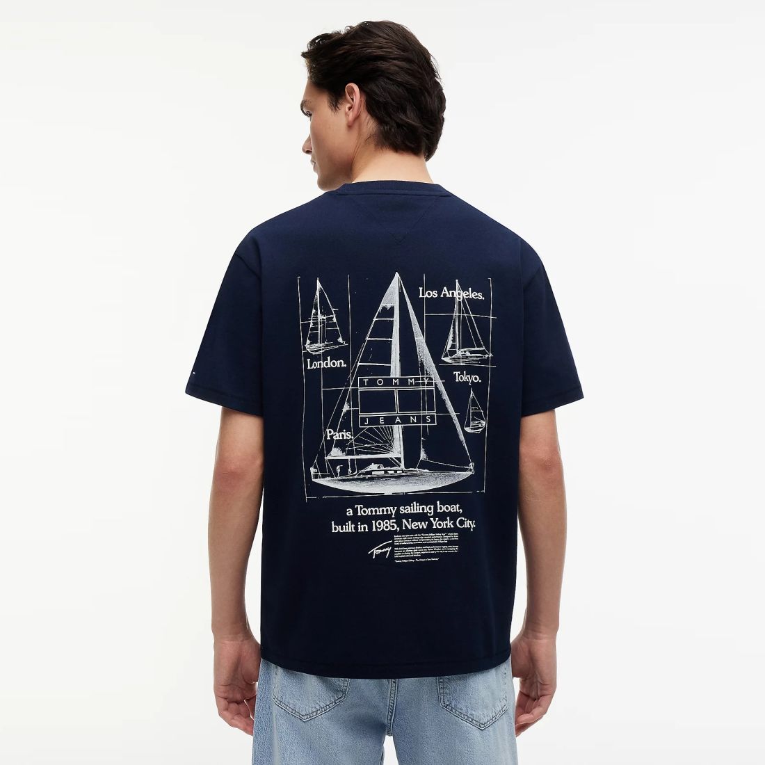 Tommy Jeans Relaxed Sailboat T-shirt Navy