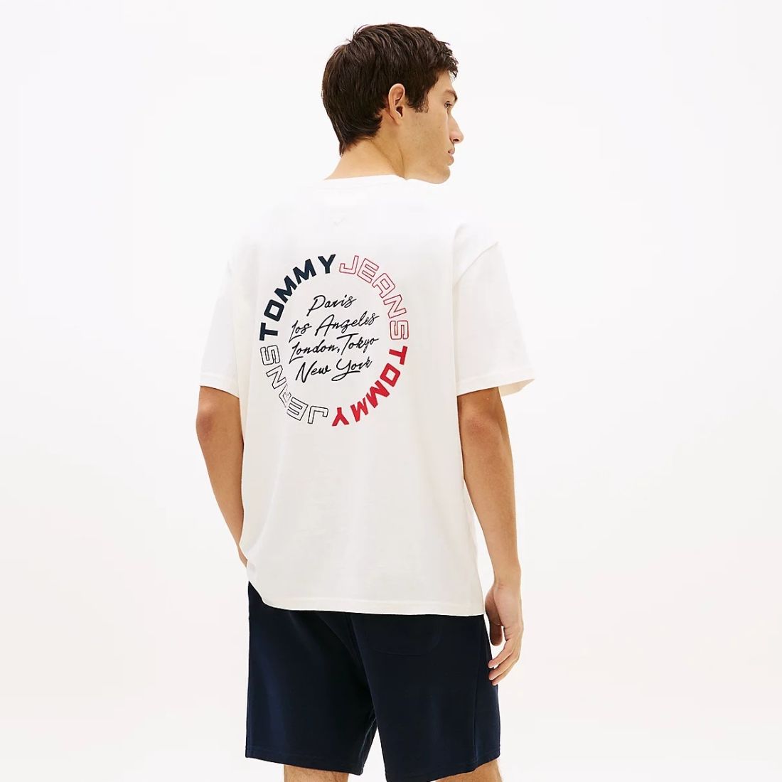 Tommy Jeans Relaxed Sign Circle T-shirt Off White