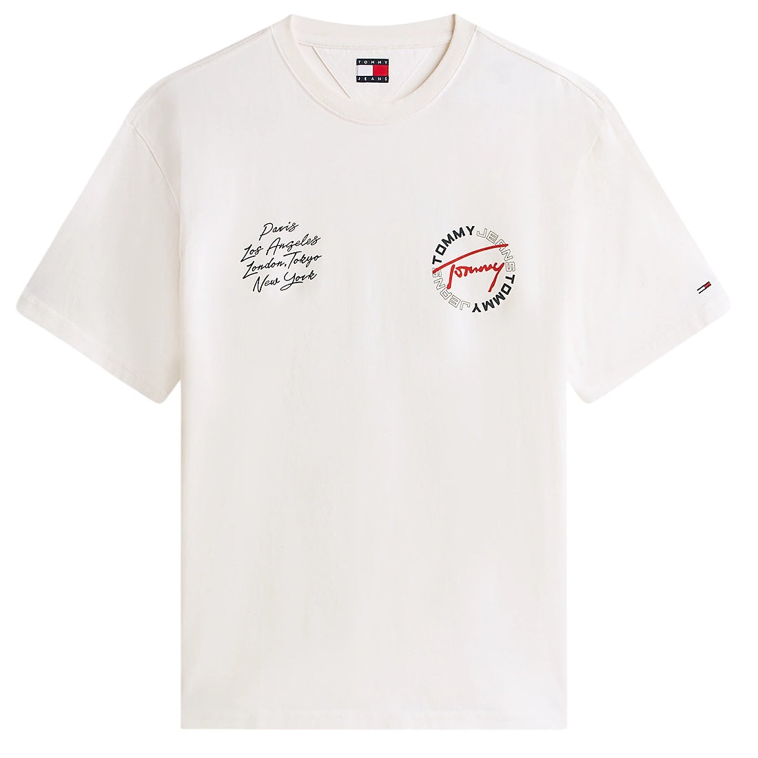 Tommy Jeans Relaxed Sign Circle T-shirt Off White