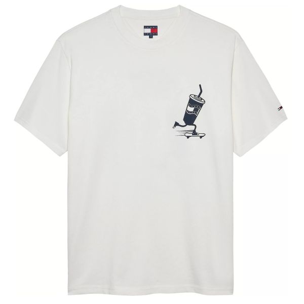Tommy Jeans Relaxed Skater Back T-shirt Wit