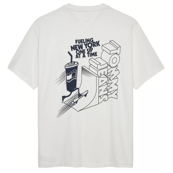 Tommy Jeans Relaxed Skater Back T-shirt Wit