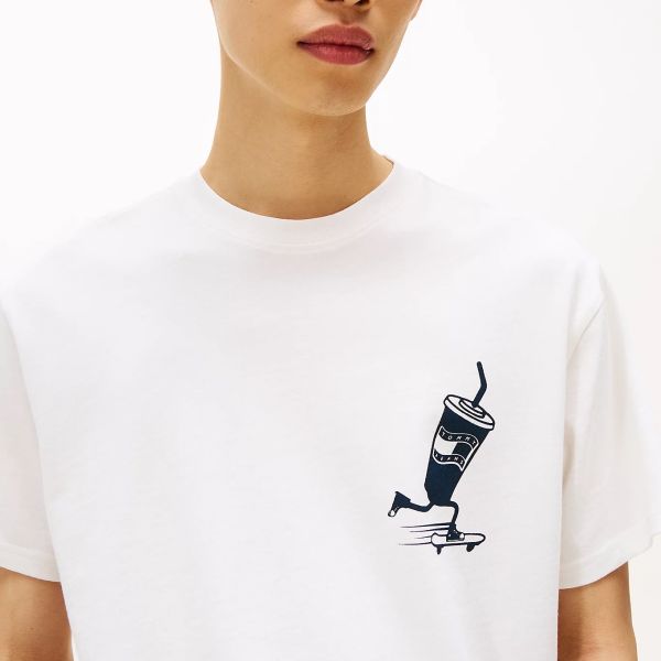 Tommy Jeans Relaxed Skater Back T-shirt Wit