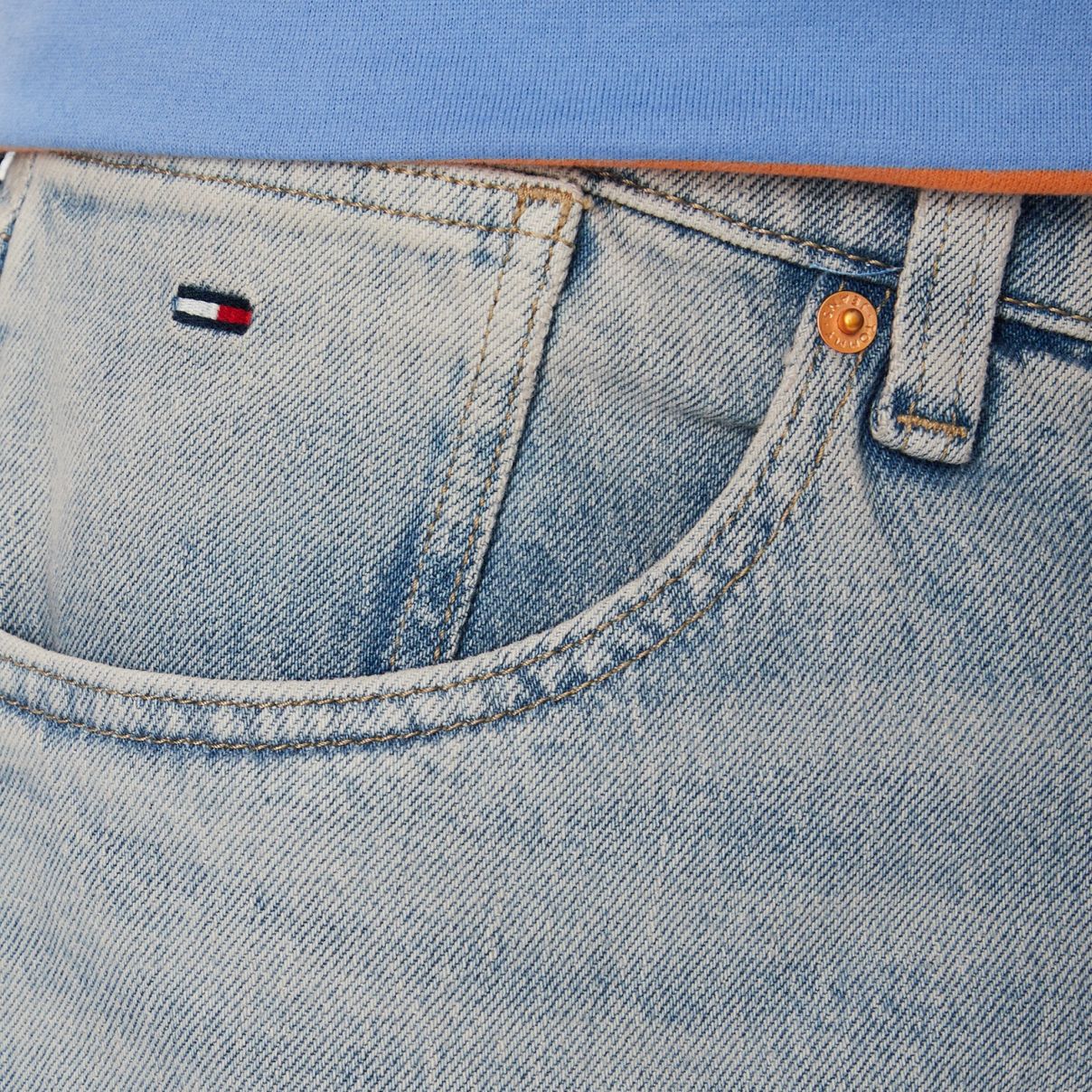 Tommy Jeans Ronnie Korte Broek Licht Blauw