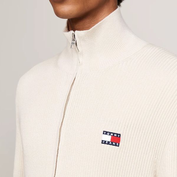 Tommy Jeans Slim Badge Vest Off White