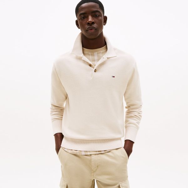 Tommy Jeans Slim Essential Polo Sweater Beige