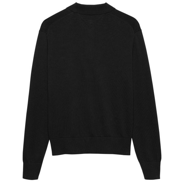 Tommy Jeans Slim Essential Polo Sweater Zwart