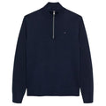 Tommy Jeans Slim Essential Quarter Zip Sweater Navy