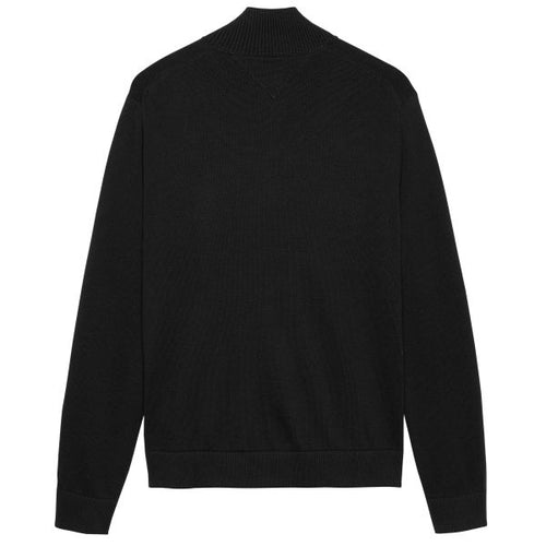 Tommy Jeans Slim Essential Quarter Zip Sweater Zwart