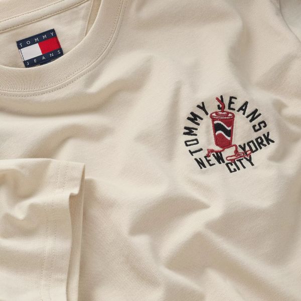 Tommy Jeans Small Motif T-shirt Off White