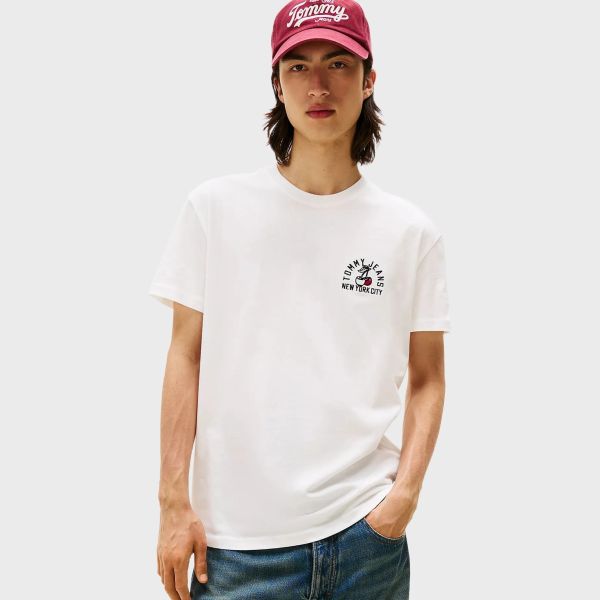 Tommy Jeans Small Motif T-shirt Wit