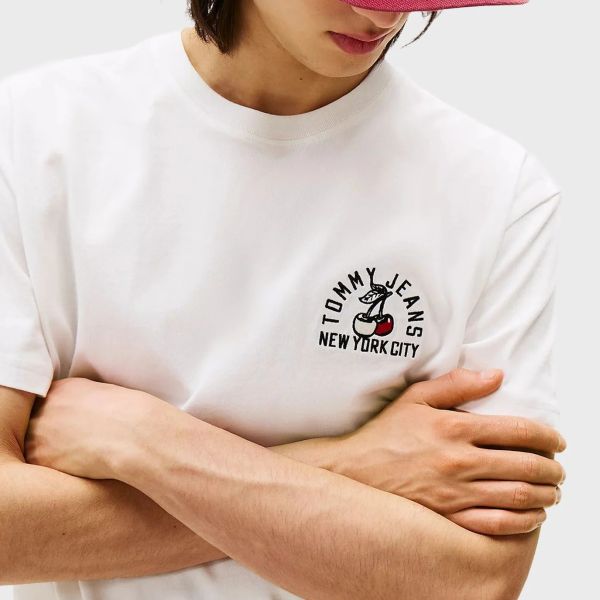 Tommy Jeans Small Motif T-shirt Wit