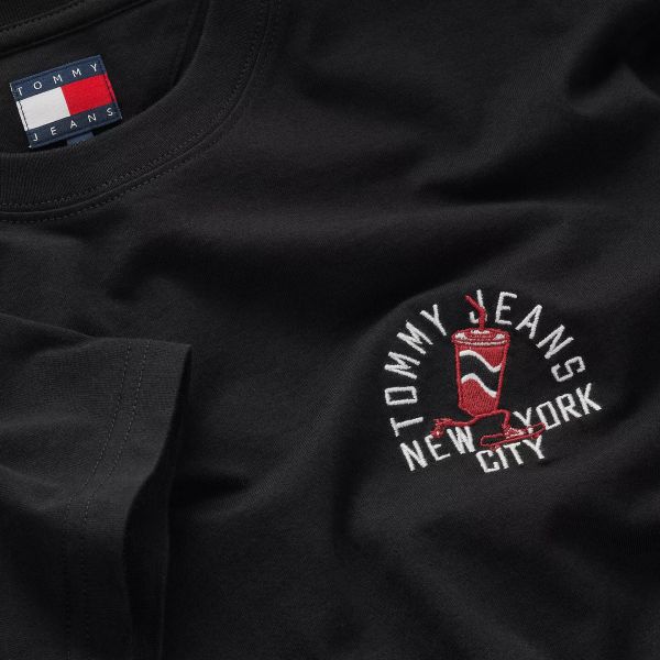 Tommy Jeans Small Motif T-shirt Zwart