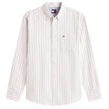 Tommy Jeans Stripe Oxford Overhemd Wit/Beige