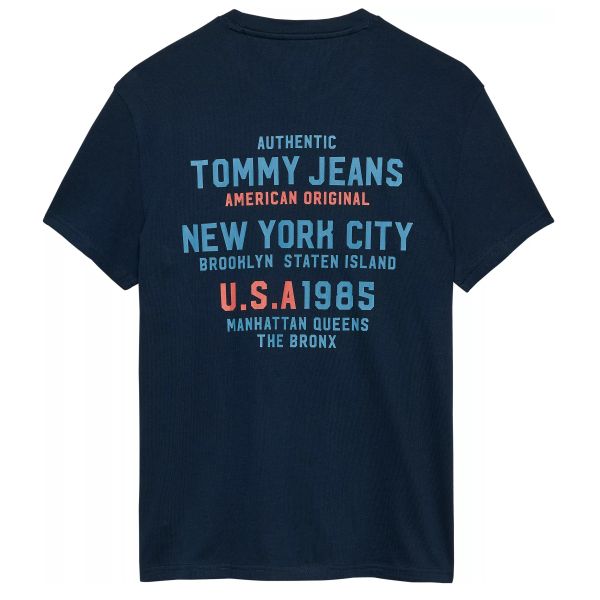 Tommy Jeans USA Script T-shirt Navy
