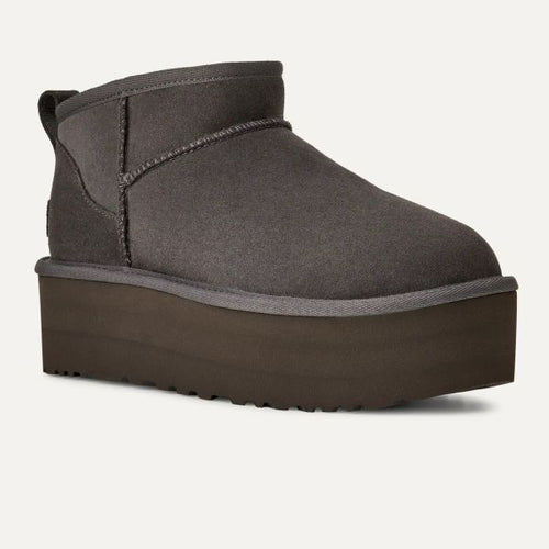 UGG Classic Ultra Mini Platform Laars Antraciet