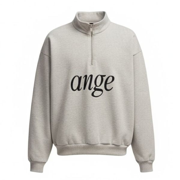 ANGE Projects Half Zip Sweater Grijs