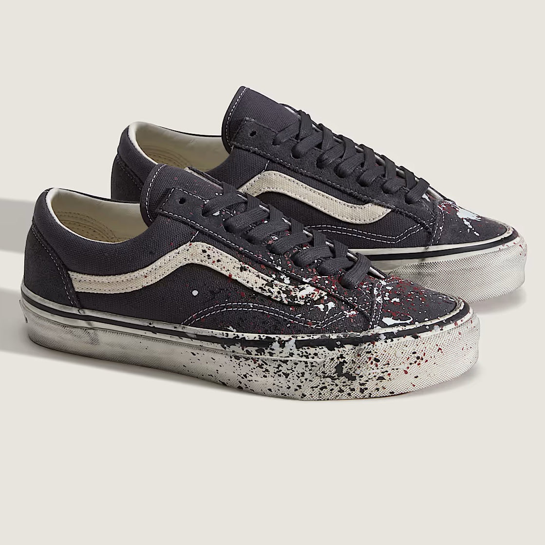 Vans LX Old Skool 36 Paint Splatter Sneaker Antraciet
