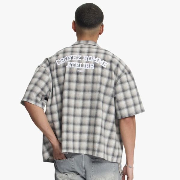 Croyez Worker Flannel Overshirt Zwart