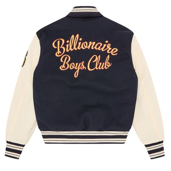 Billionaire Boys Club Fanfare Script Wool Varsity Jack Navy