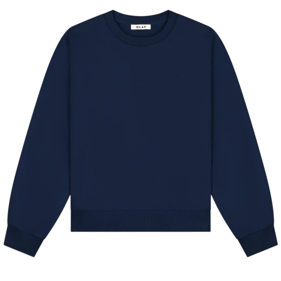 Olaf Dotted Monogram Sweater Navy