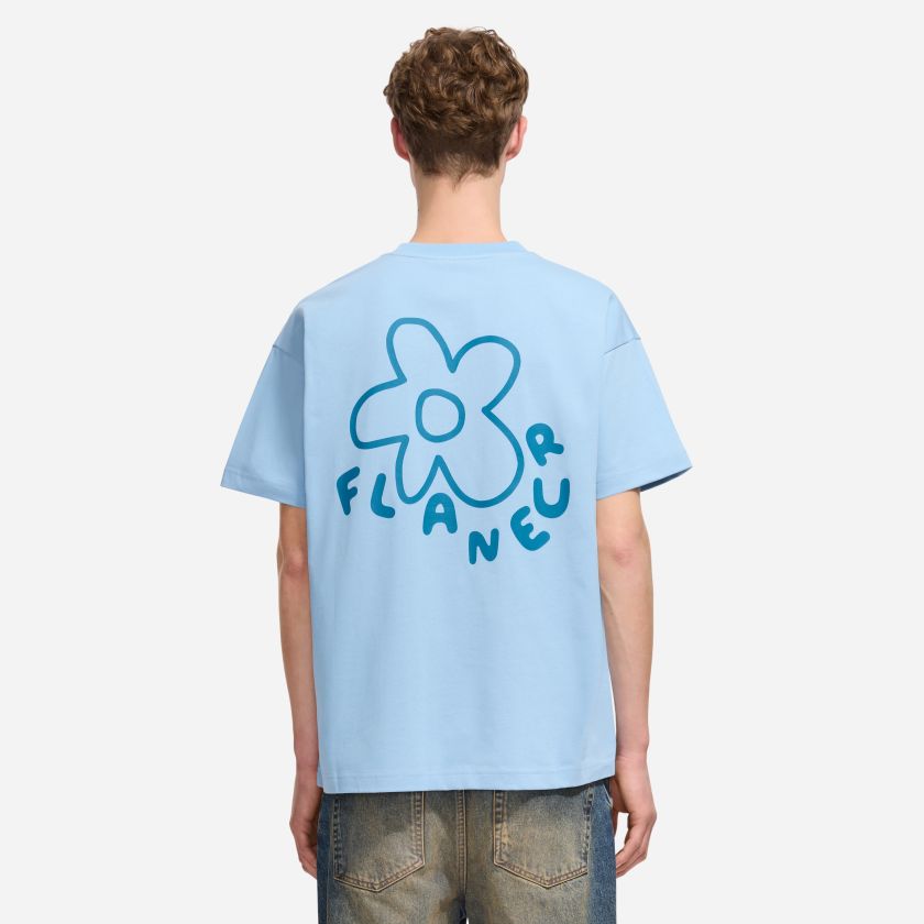 Flâneur Blossom T-shirt Licht Blauw