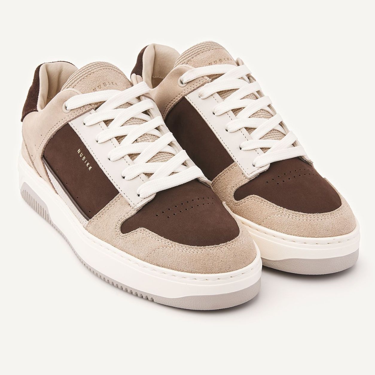 Nubikk Basket Courtside Sneaker Bruin/Beige