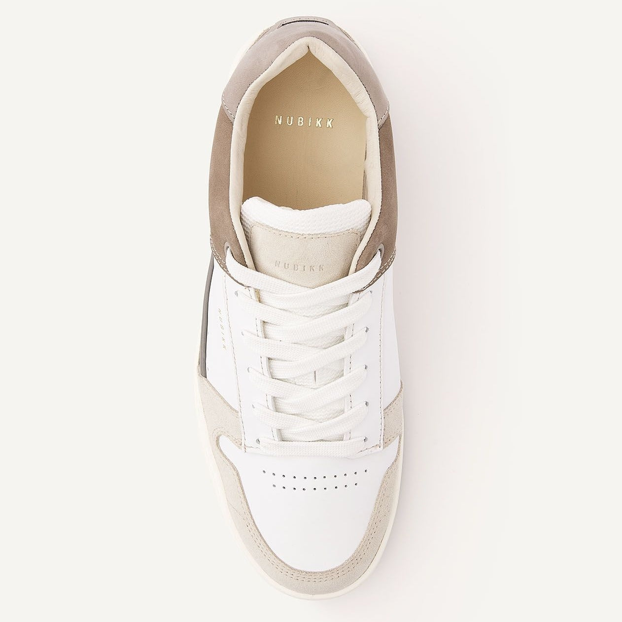 Nubikk Basket Courtside Sneaker Wit/Bruin