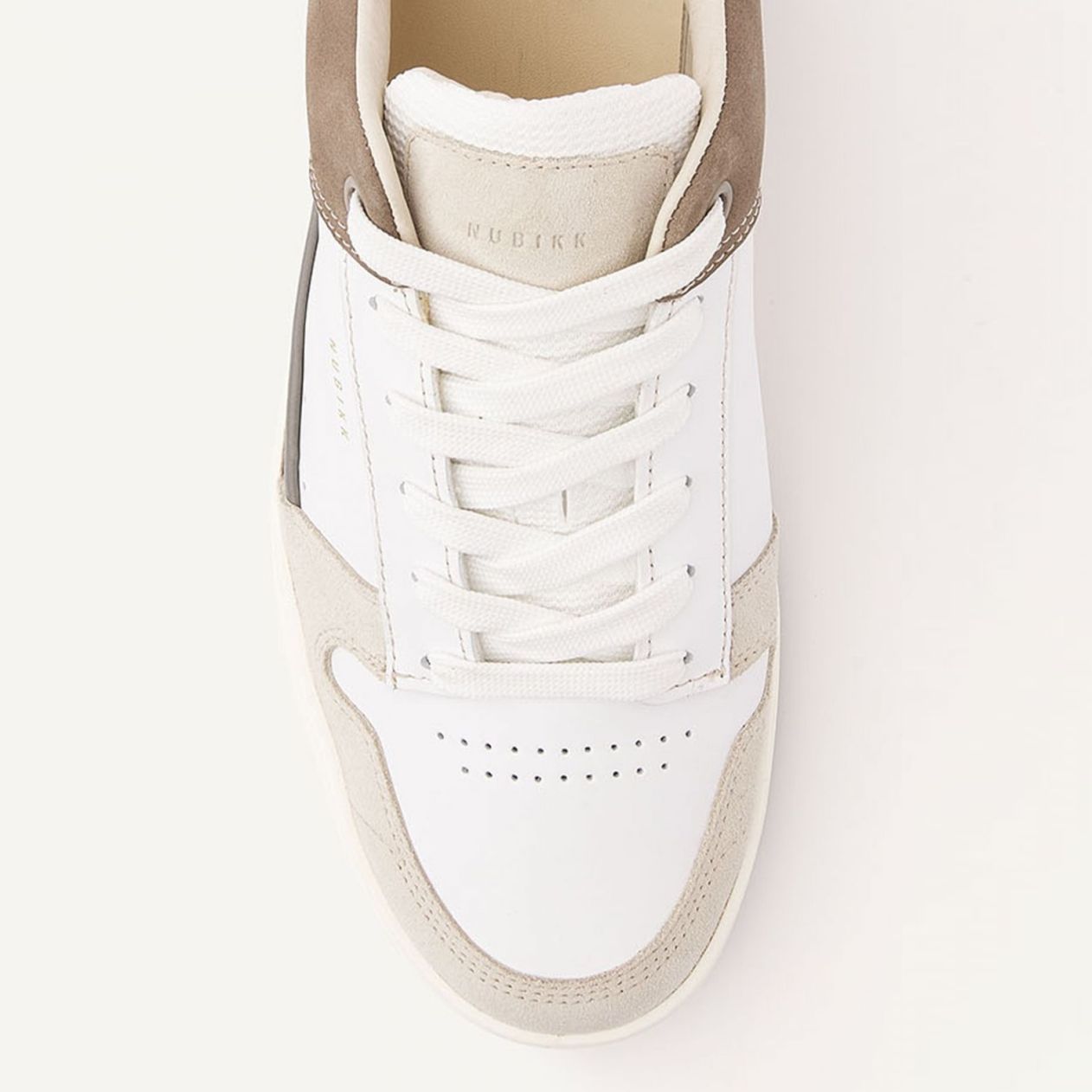 Nubikk Basket Courtside Sneaker Wit/Bruin