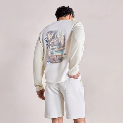 Saint Blanc Euro Luxury Raglan Longsleeve T-shirt Off White